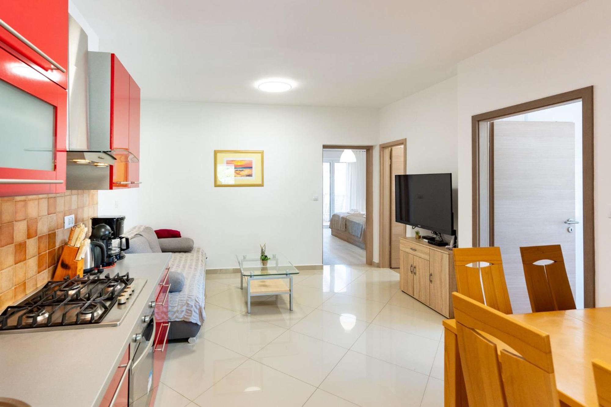 Foric Apartments With Outdoor Heated Pool Rab Town Exteriör bild